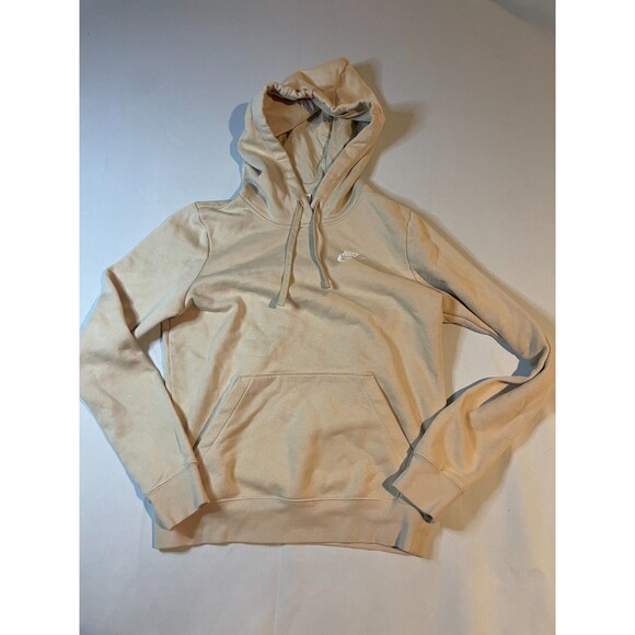 Nike Sportswear Club Fleece Men's Pullover Hoodie Size XS Tan Long Sleeves - Picture 1 of 4